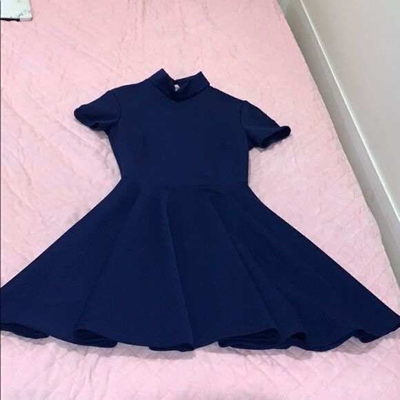 Navy Blue Doll Dress  - Picture 1 of 4